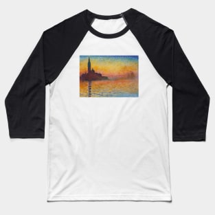 San Giorgio Maggiore at Dusk Claude Monet famous art Baseball T-Shirt